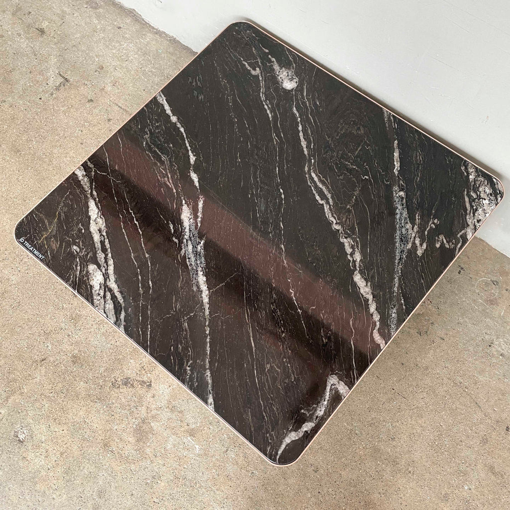 Black Veined Marble Coffee Table - Large