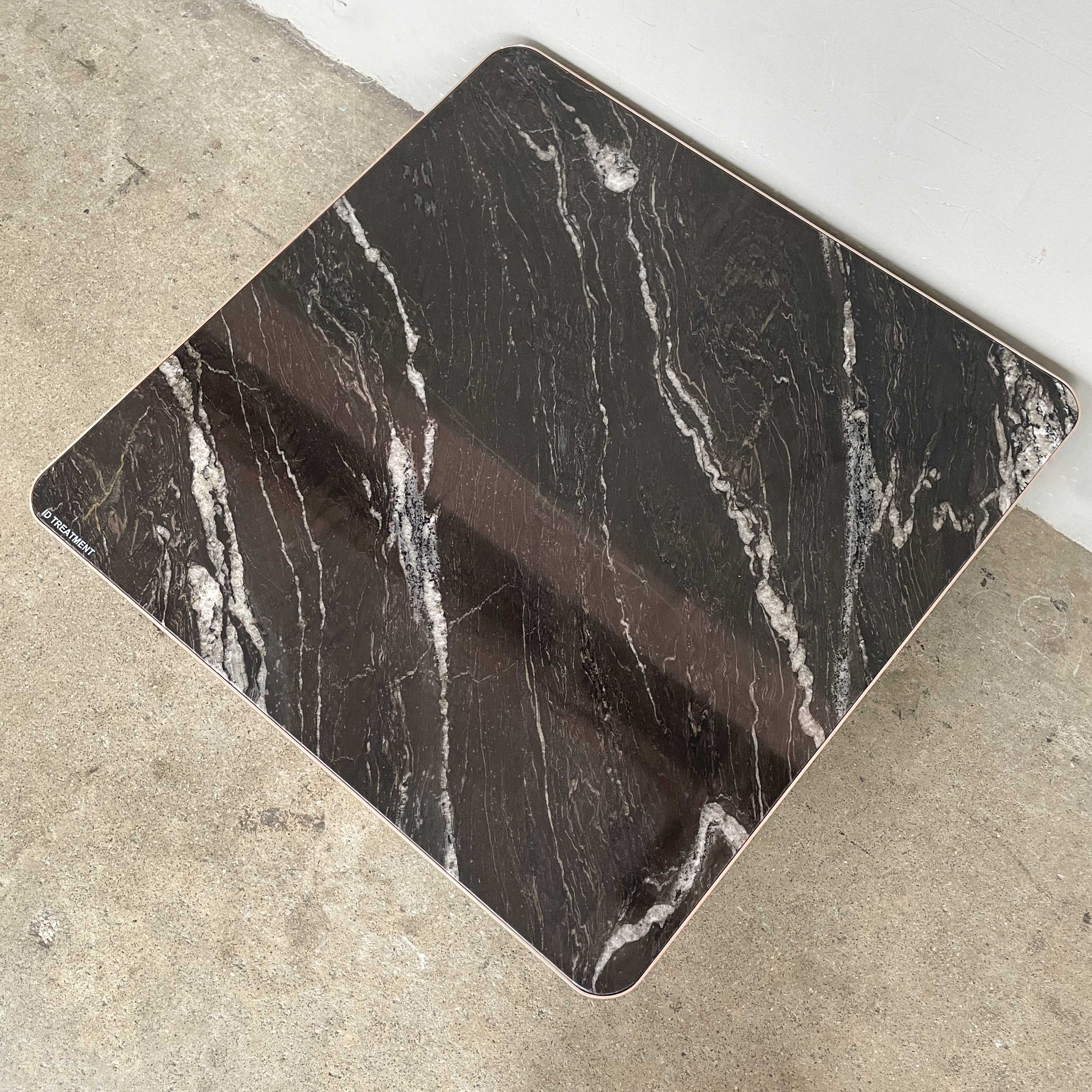 Black Veined Marble Coffee Table - Large