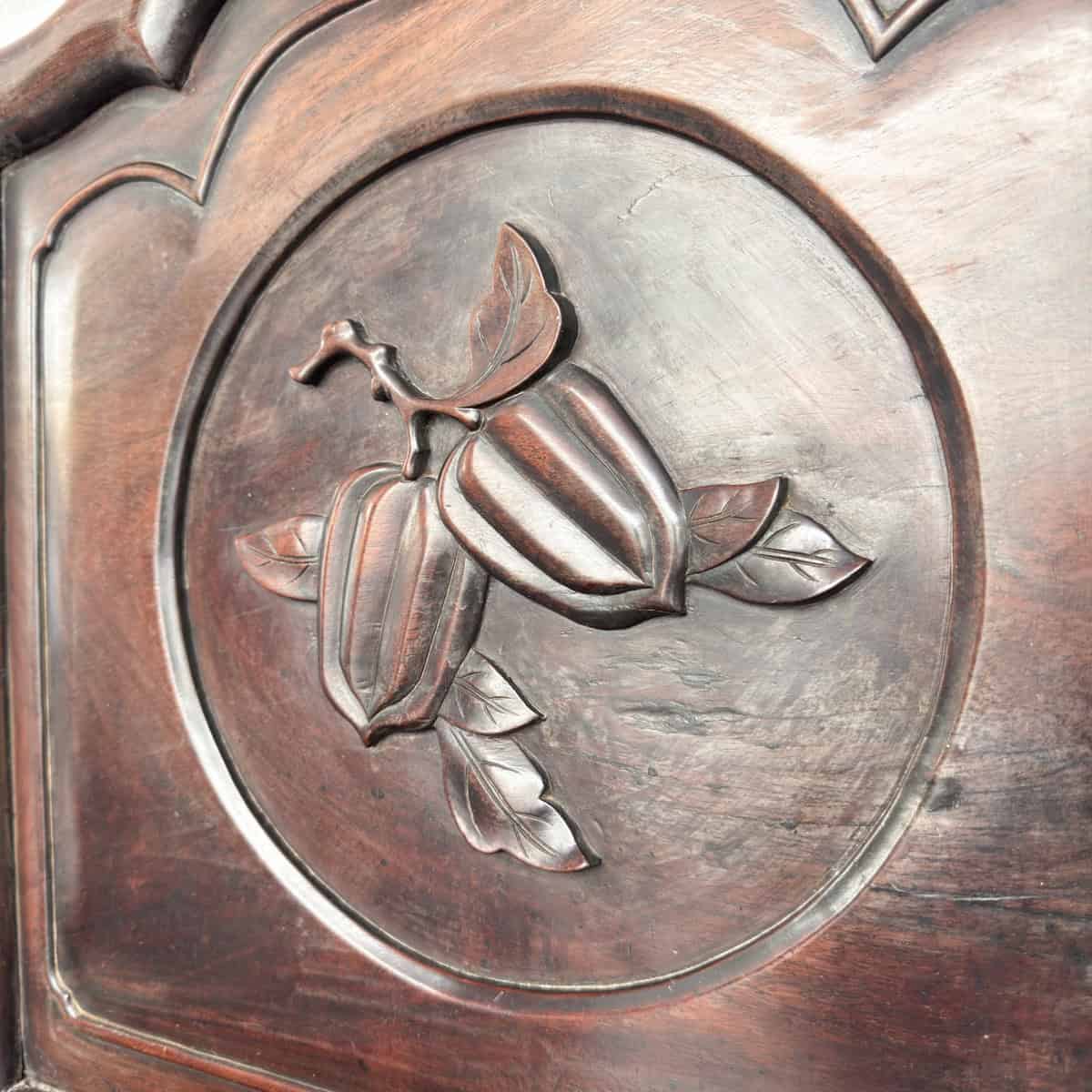 Pair of Carved Chinese Blackwood Chairs