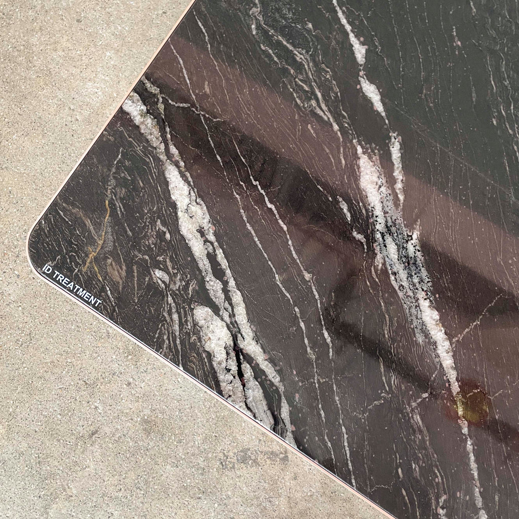 Black Veined Marble Coffee Table - Large