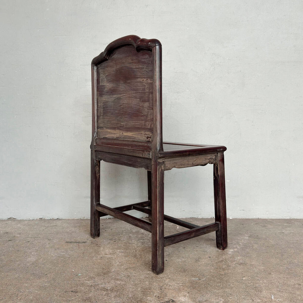 Pair of Carved Chinese Blackwood Chairs