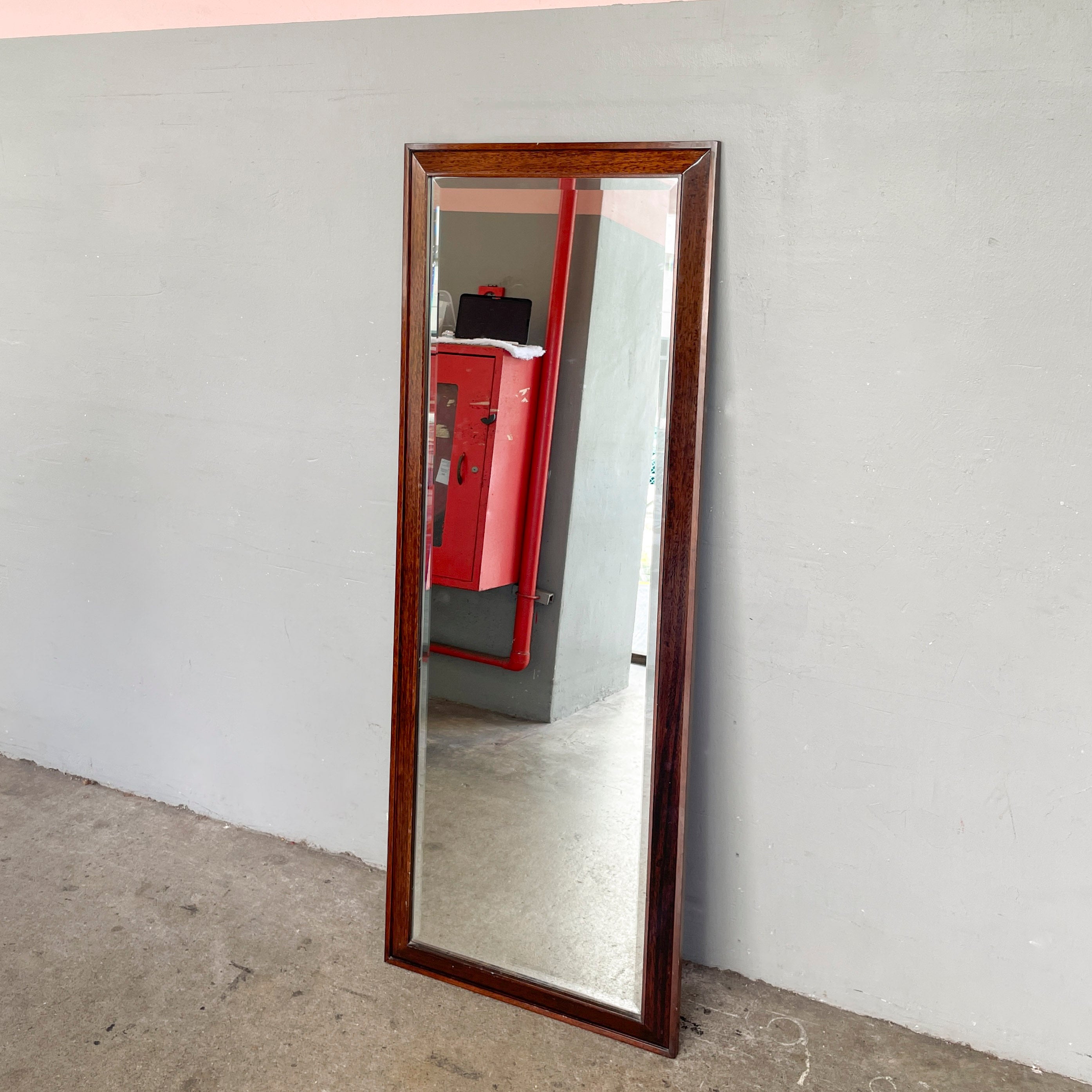 Wooden Full-Length Mirror