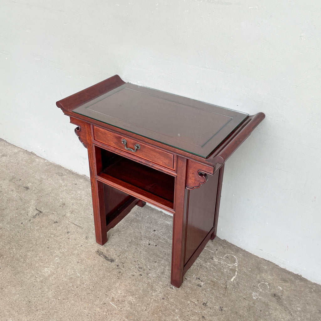 Rosewood Side Table Cabinet