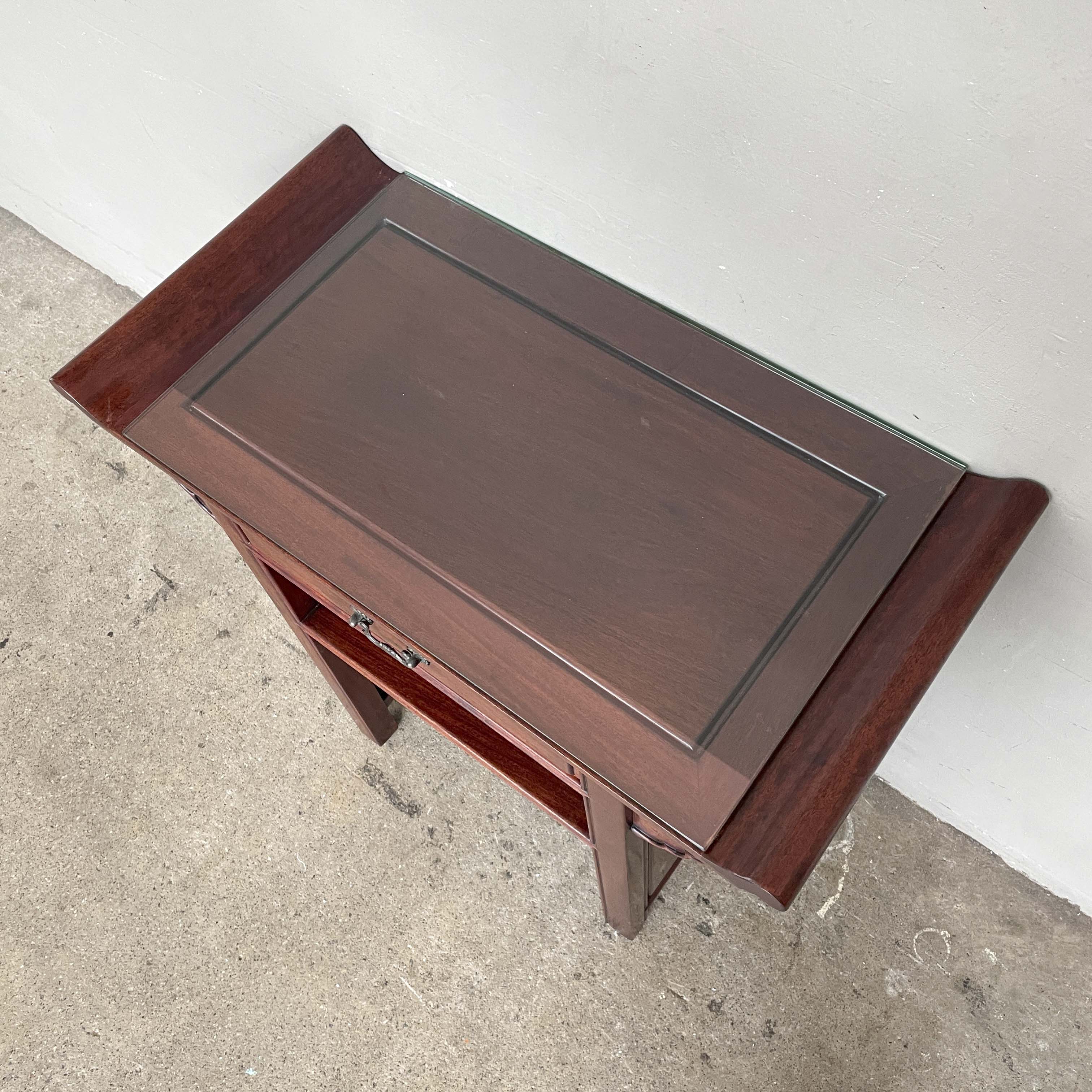 Rosewood Side Table Cabinet