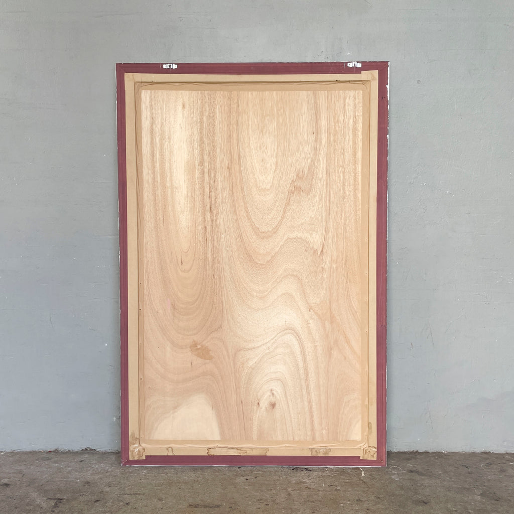 Large Silver-Framed Mirror
