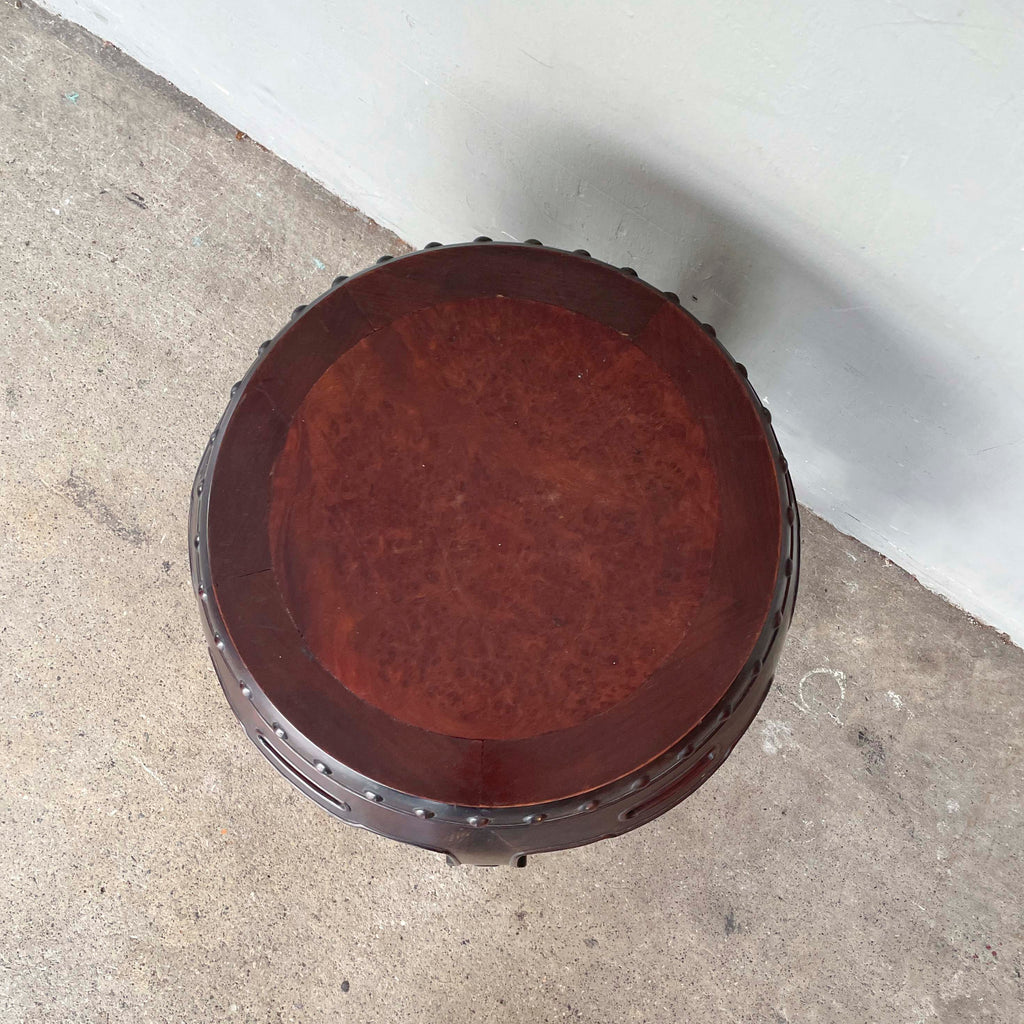 Studded Oriental Drum Stool