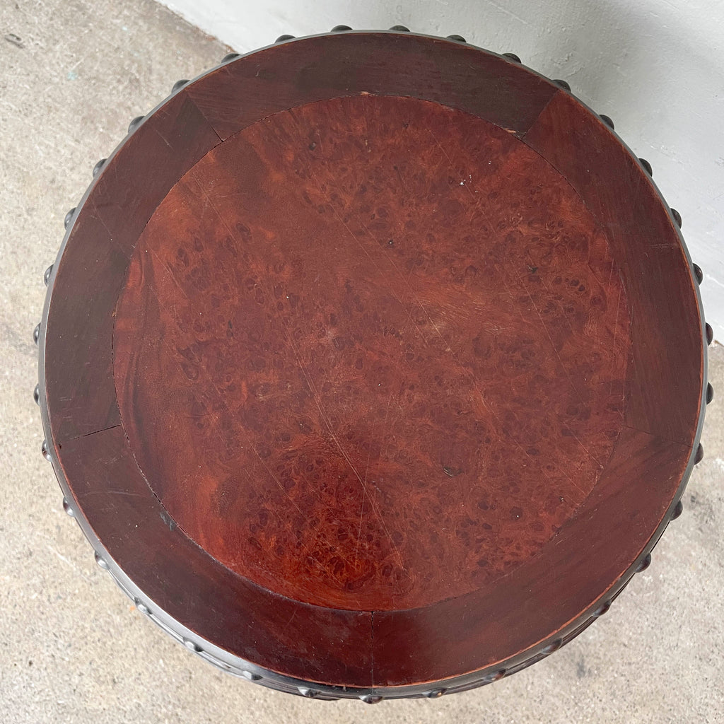 Studded Oriental Drum Stool