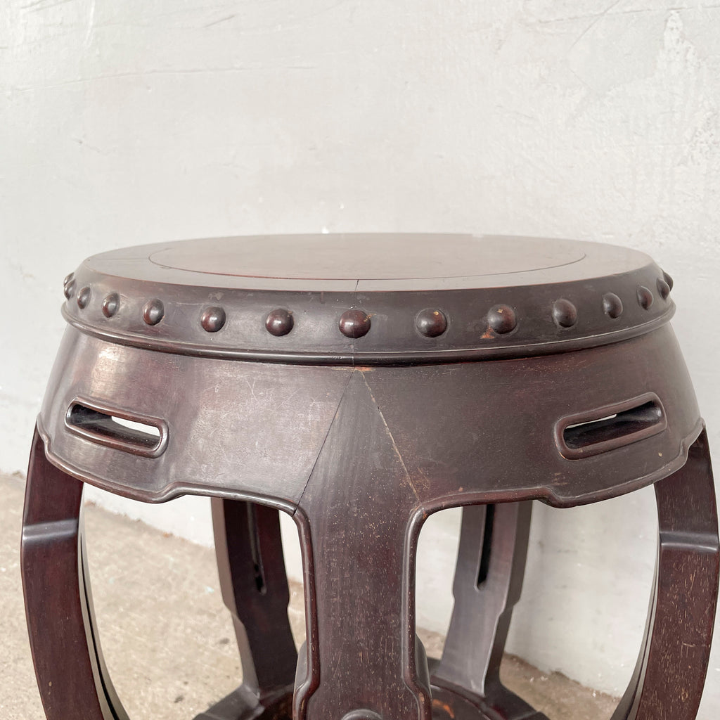 Studded Oriental Drum Stool