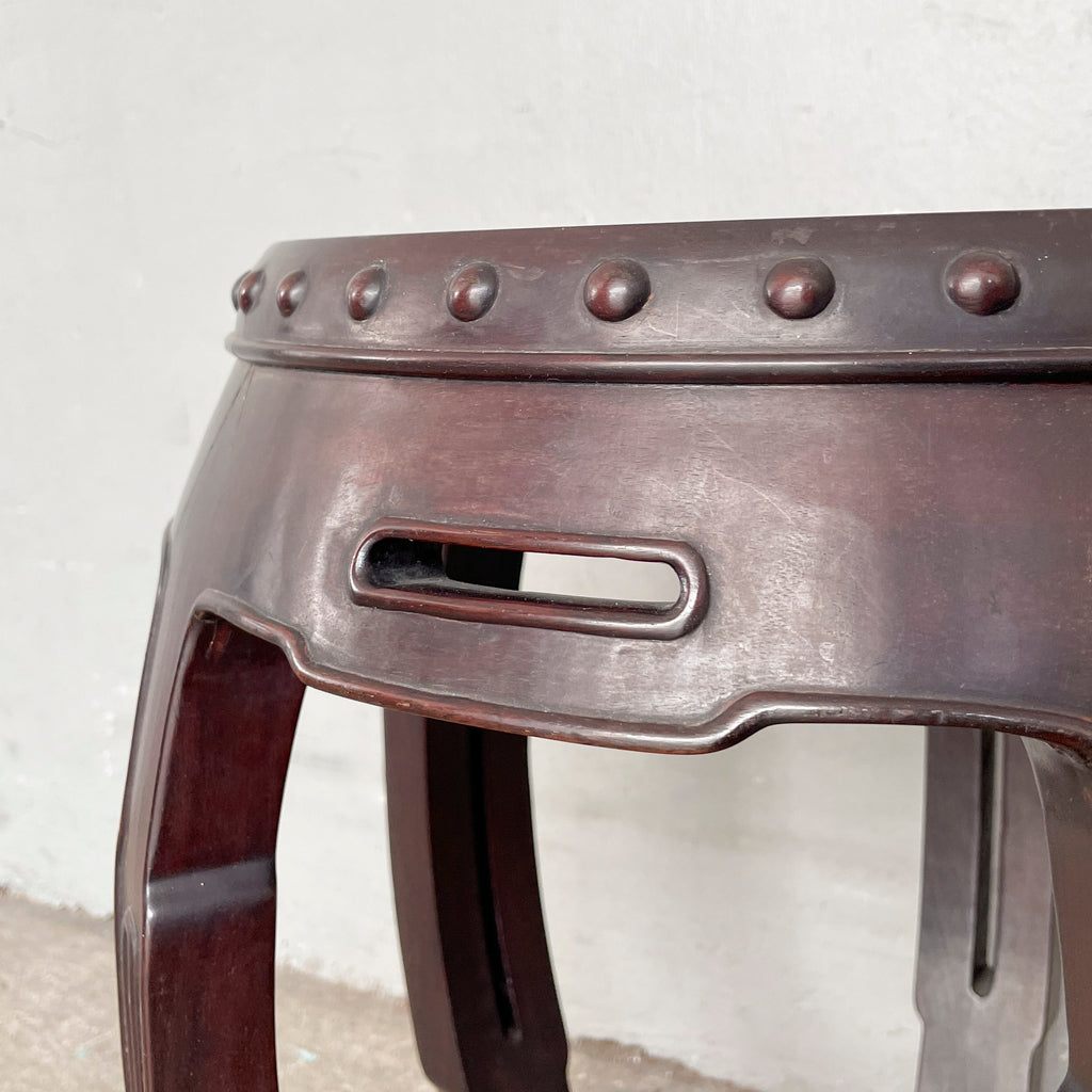 Studded Oriental Drum Stool