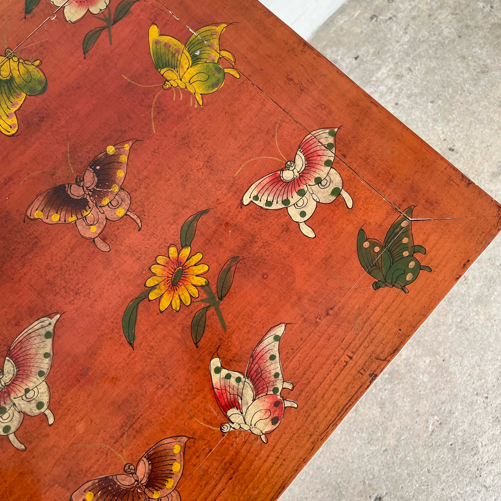 Butterfly & Floral Elm Sideboard