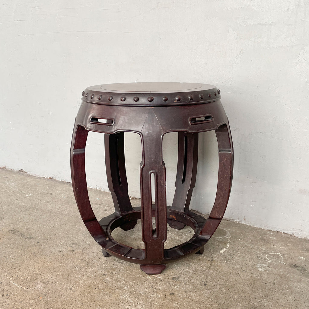 Studded Oriental Drum Stool