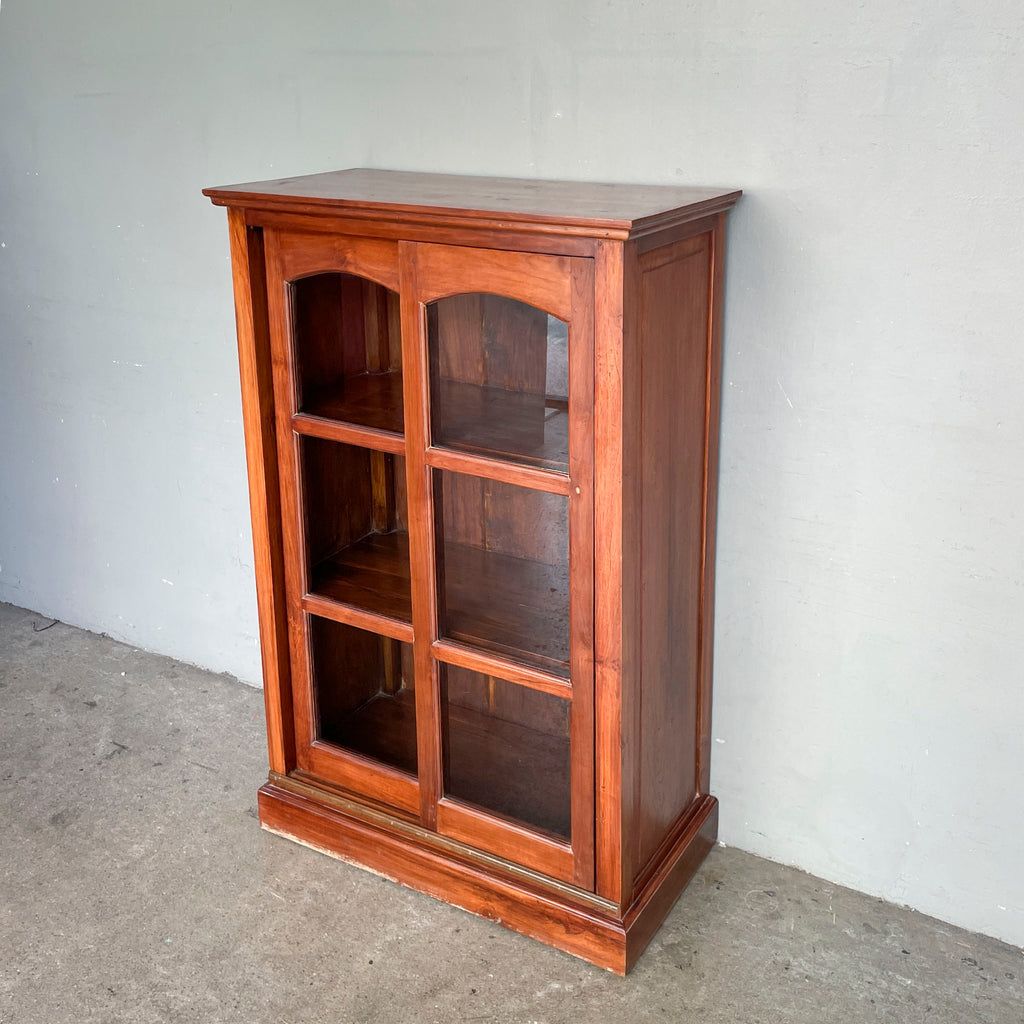 Solid Teak Cabinet with Sliding Doors