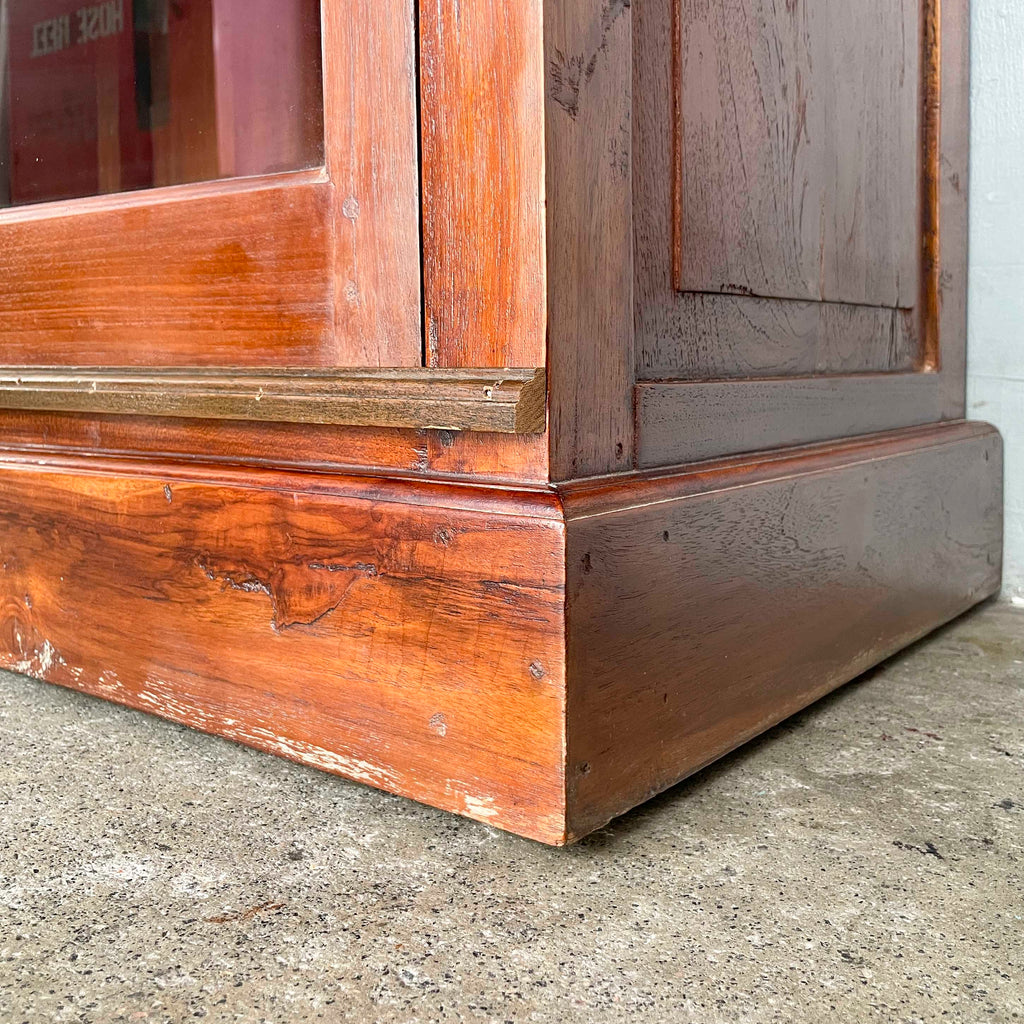 Solid Teak Cabinet with Sliding Doors
