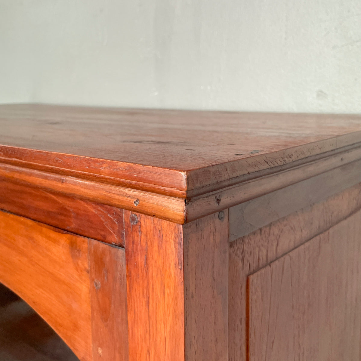 Solid Teak Cabinet with Sliding Doors