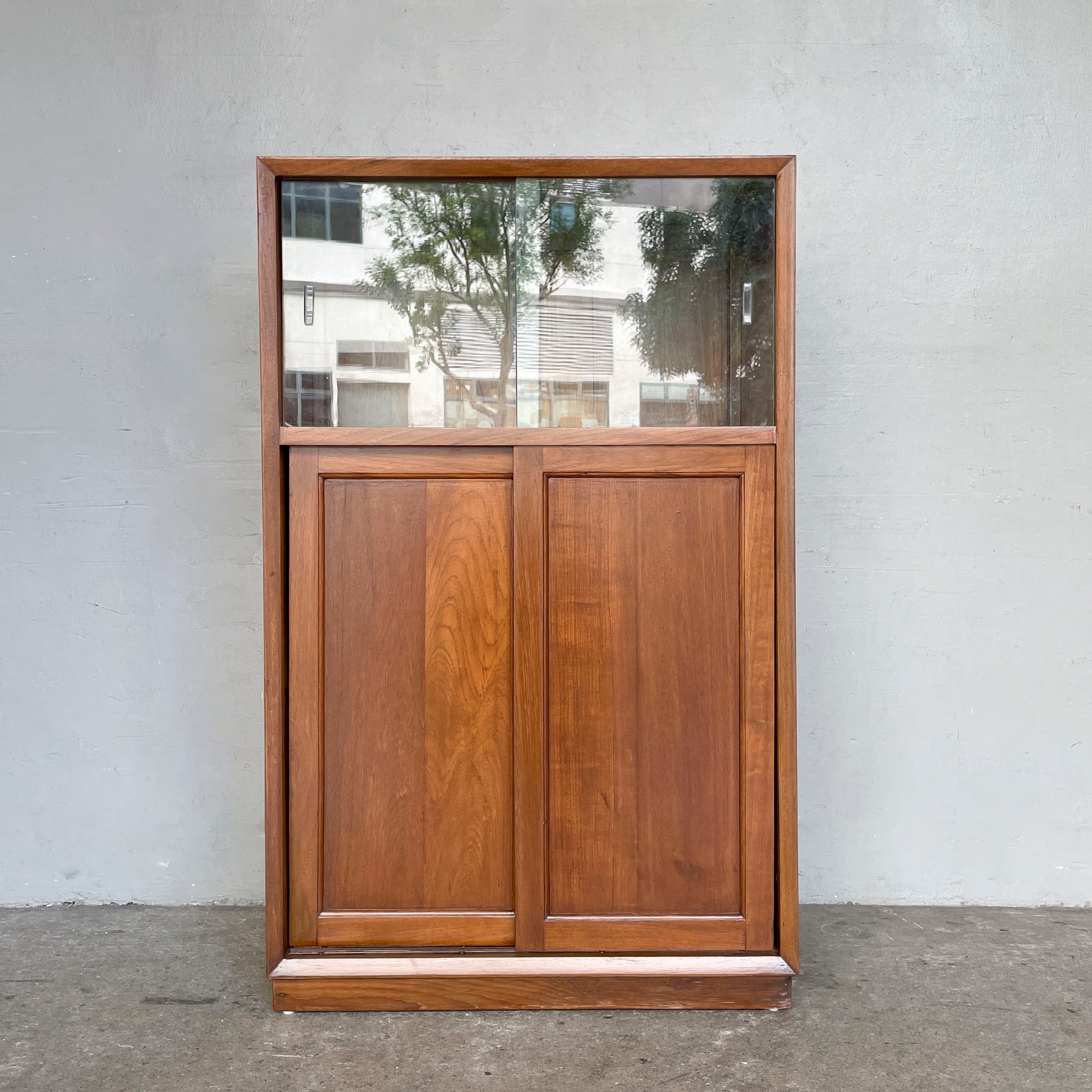 Newly Refurbished Vintage Sliding Door Cabinet