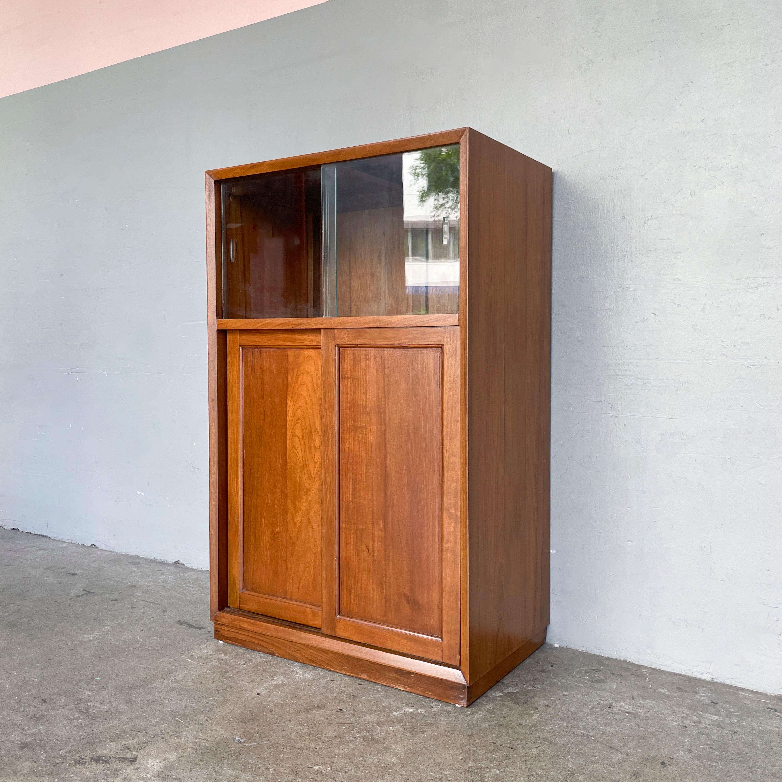 Newly Refurbished Vintage Sliding Door Cabinet
