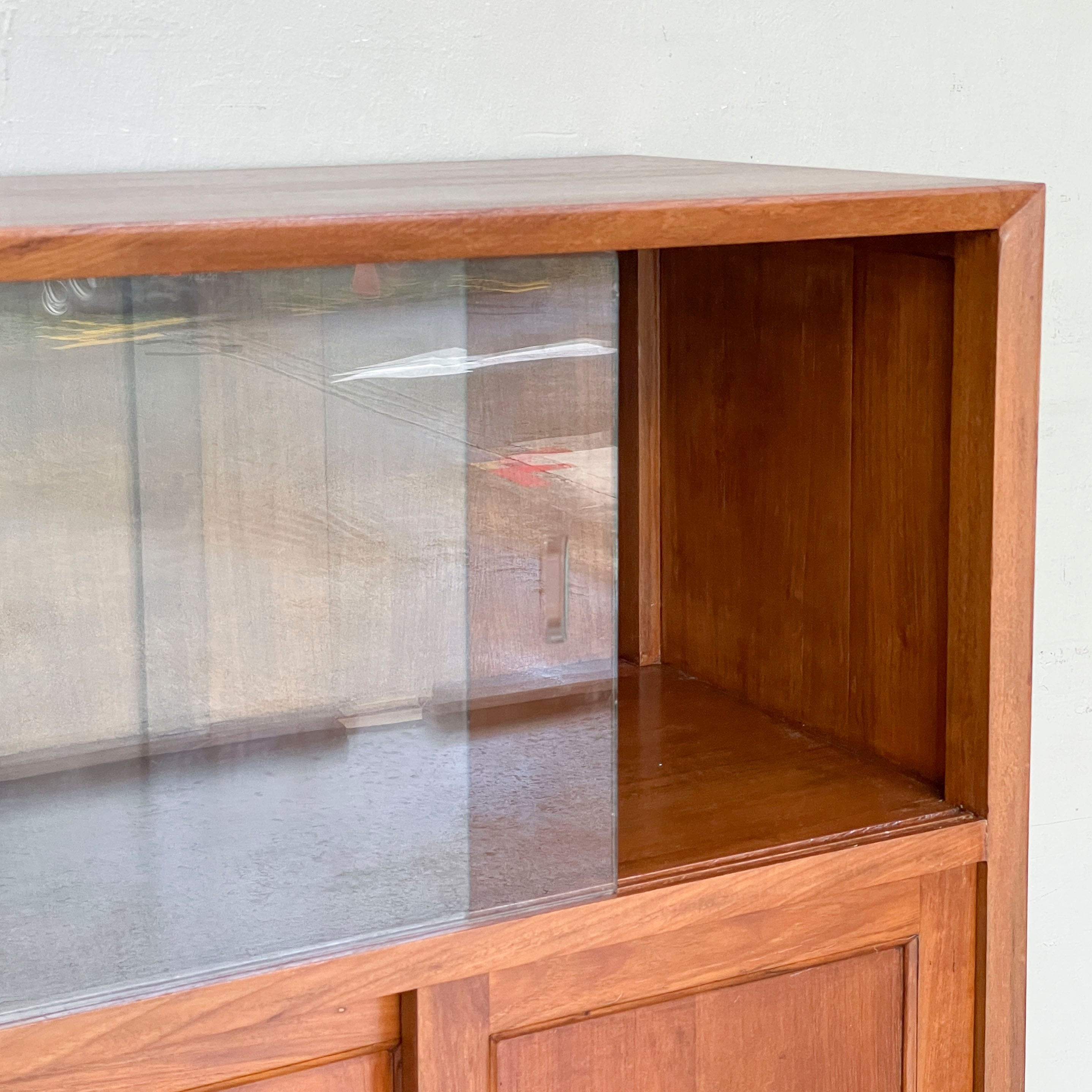 Newly Refurbished Vintage Sliding Door Cabinet
