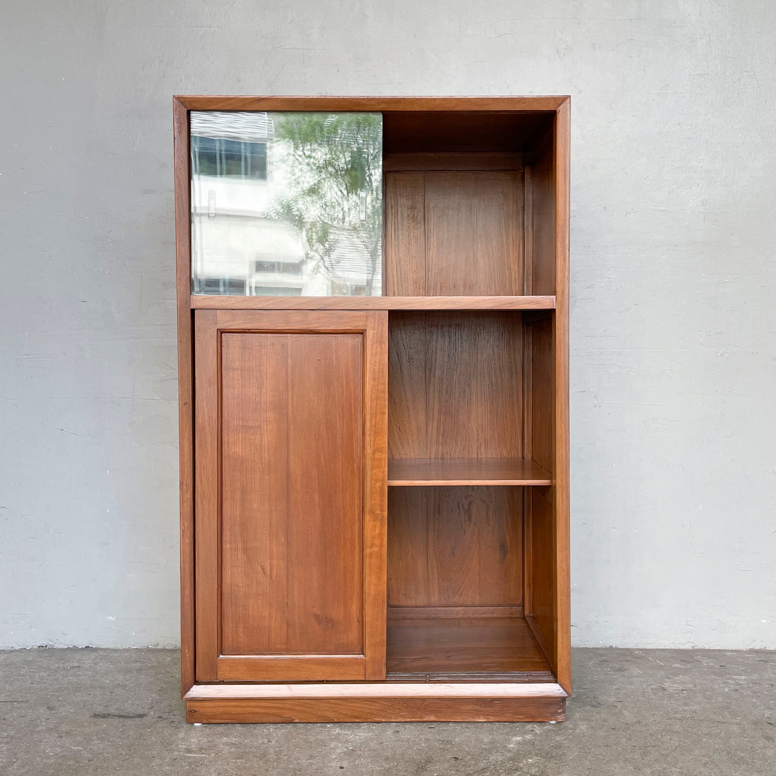 Newly Refurbished Vintage Sliding Door Cabinet