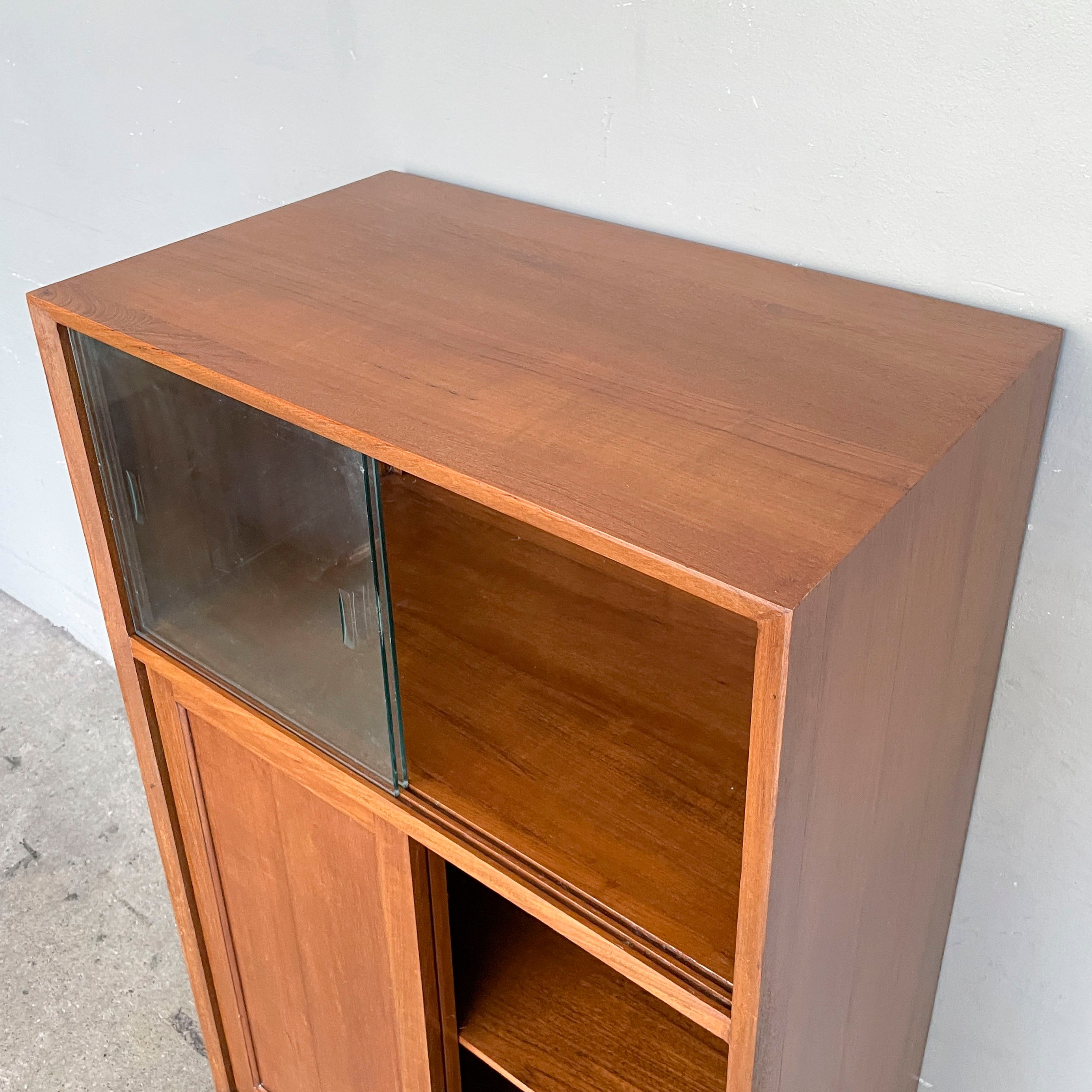 Newly Refurbished Vintage Sliding Door Cabinet