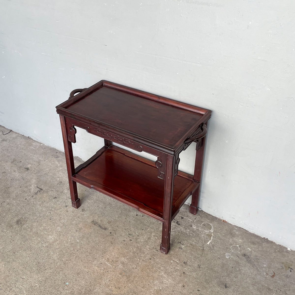 Rosewood 2-Tier Drinks & Side Table