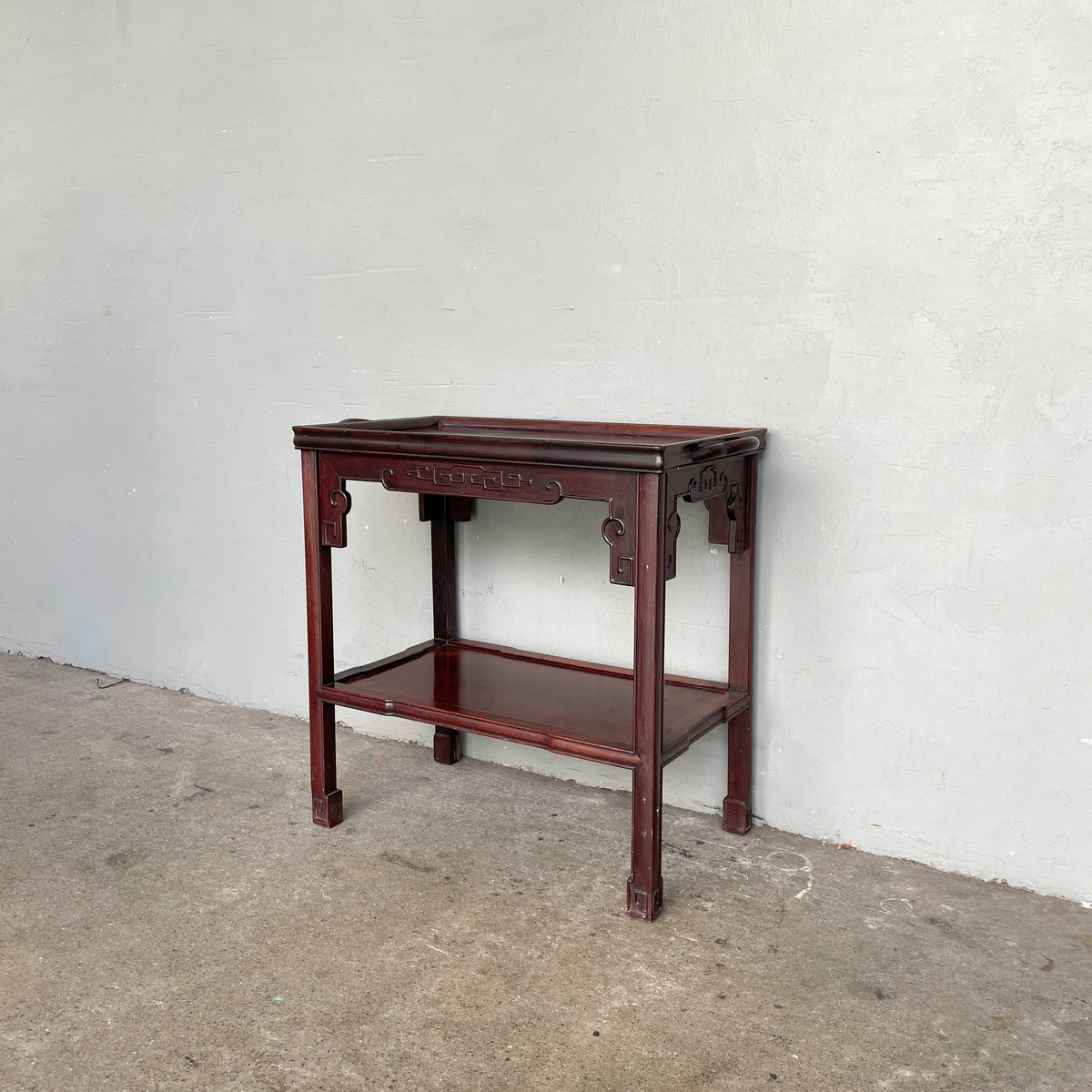 Rosewood 2-Tier Drinks & Side Table