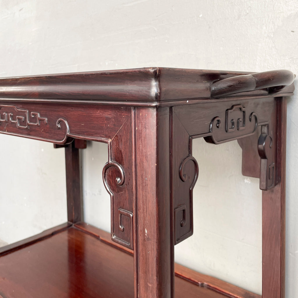 Rosewood 2-Tier Drinks & Side Table