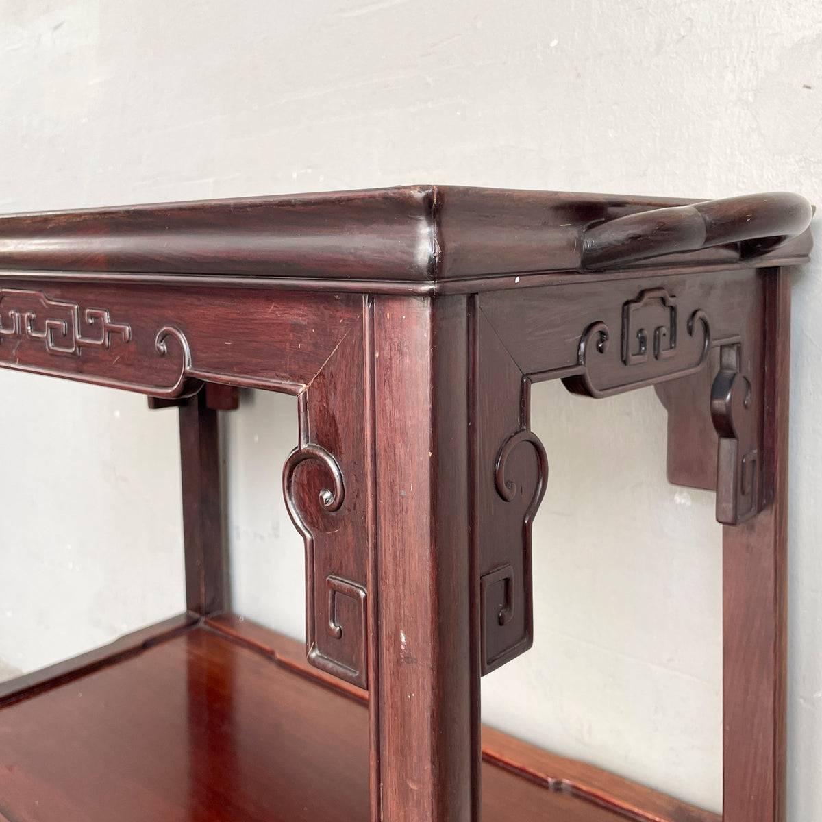 Rosewood 2-Tier Drinks & Side Table