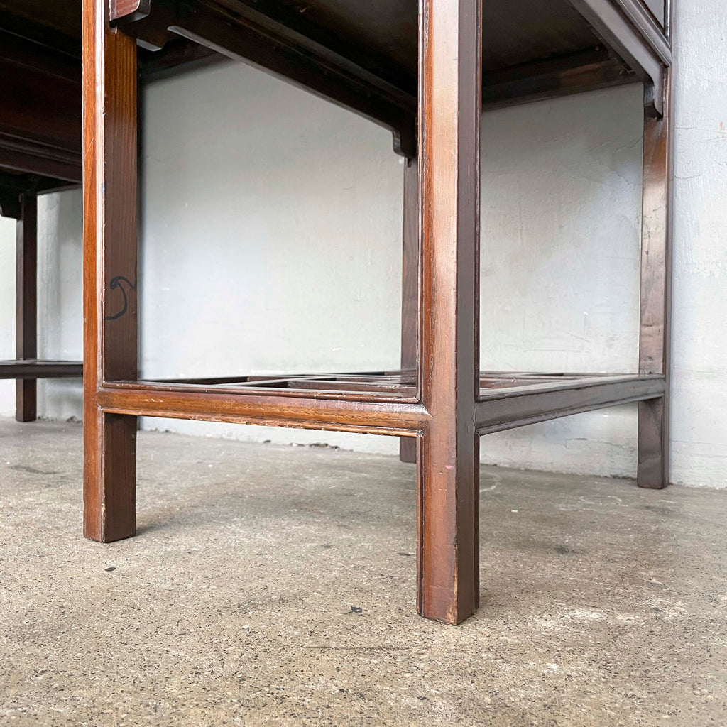 Elm Pedestal Writing Desk
