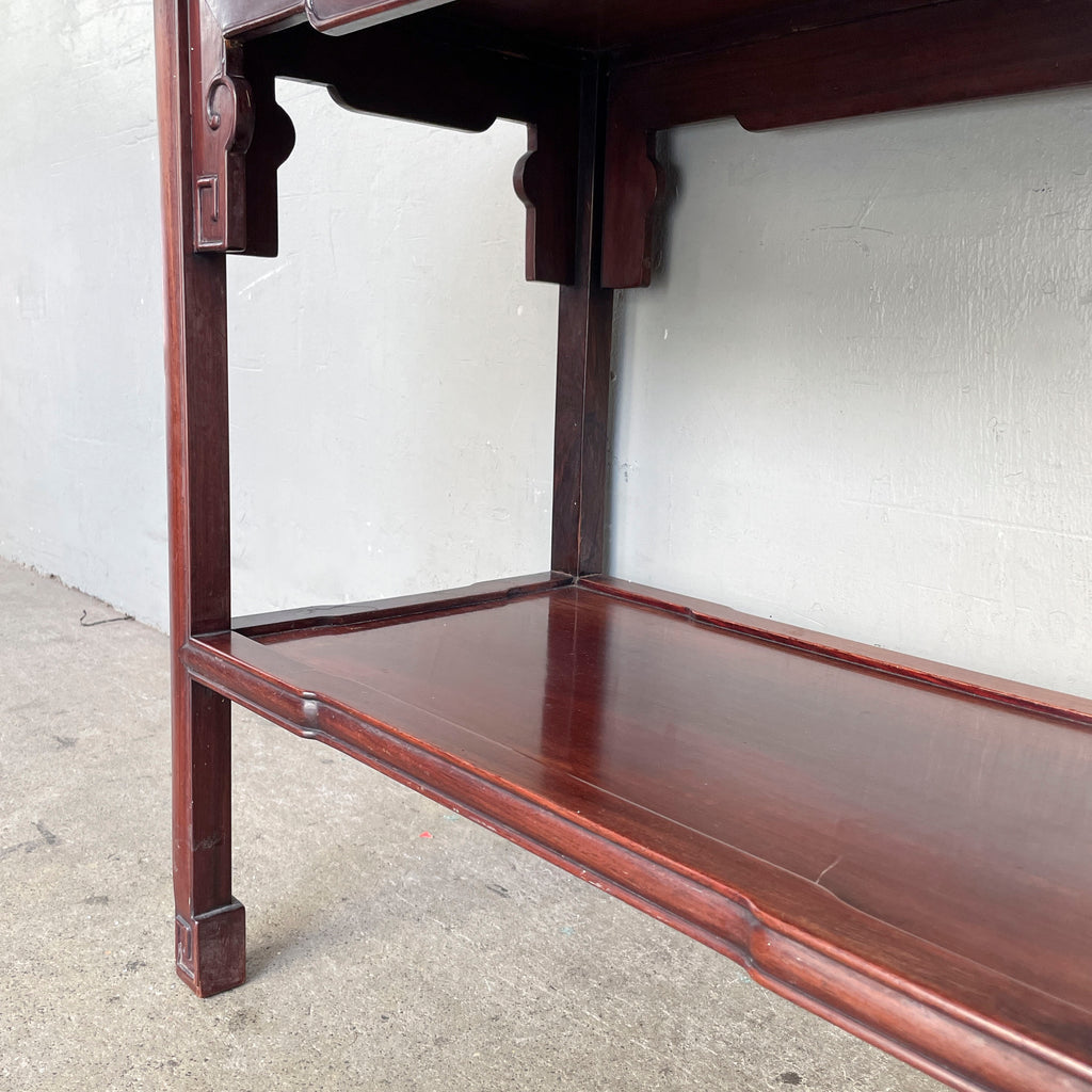 Rosewood 2-Tier Drinks & Side Table