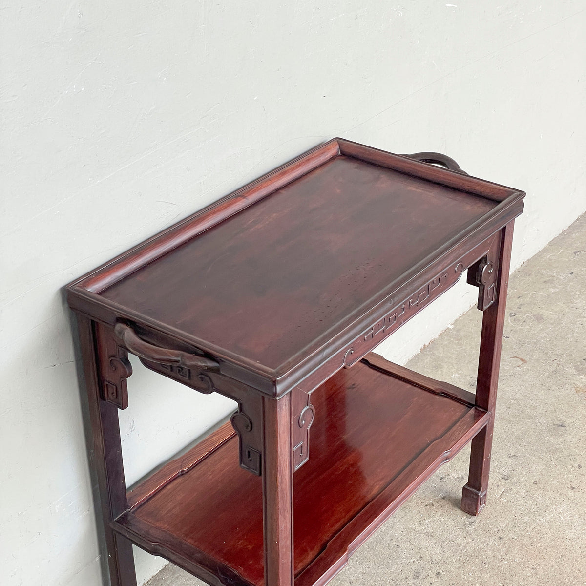 Rosewood 2-Tier Drinks & Side Table