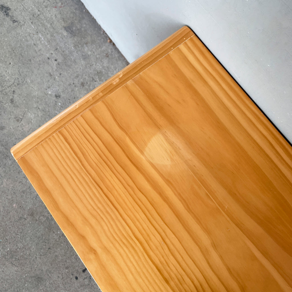 Console with Rattan Doors and Golden Legs