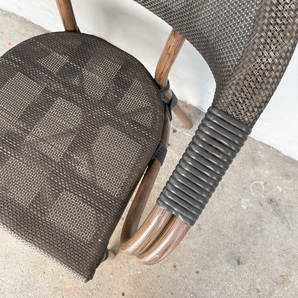 Curved Woven Outdoor Armchair