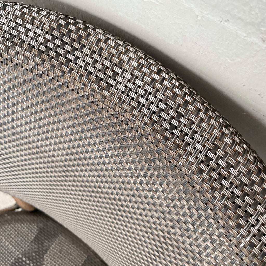 Curved Woven Outdoor Armchair