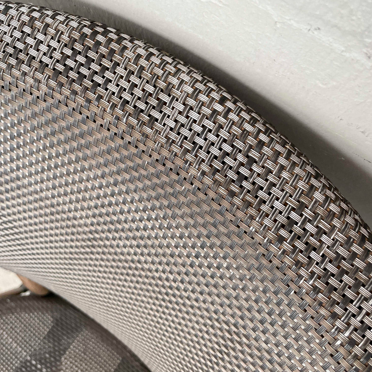 Curved Woven Outdoor Armchair