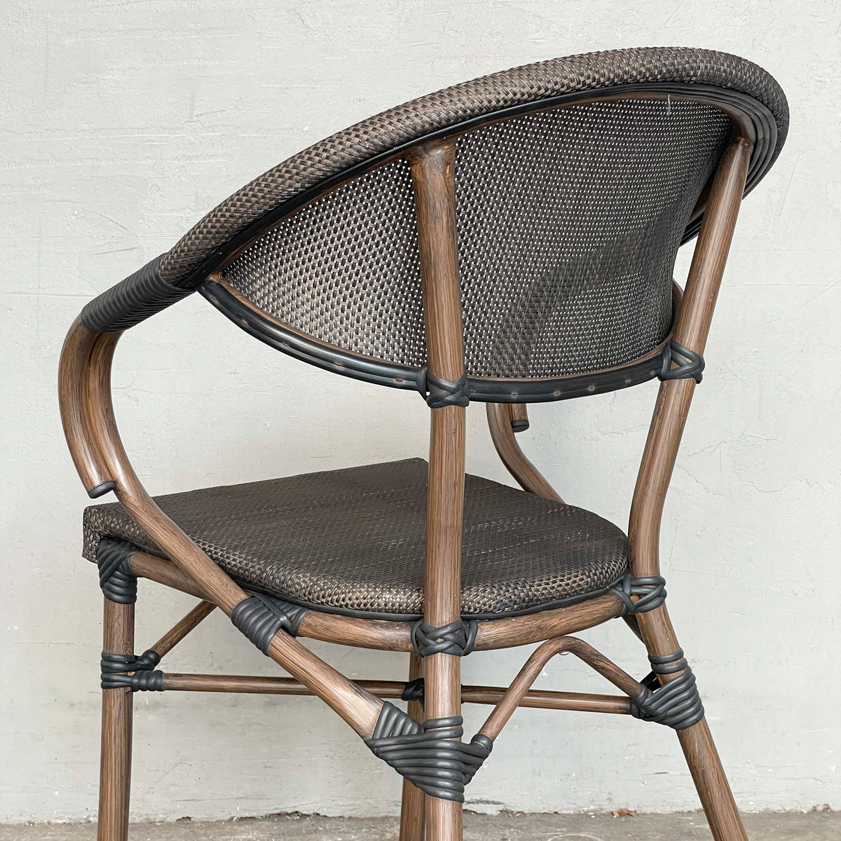 Curved Woven Outdoor Armchair