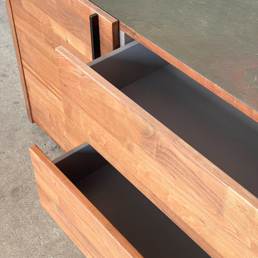 Long Sideboard with Stone Top