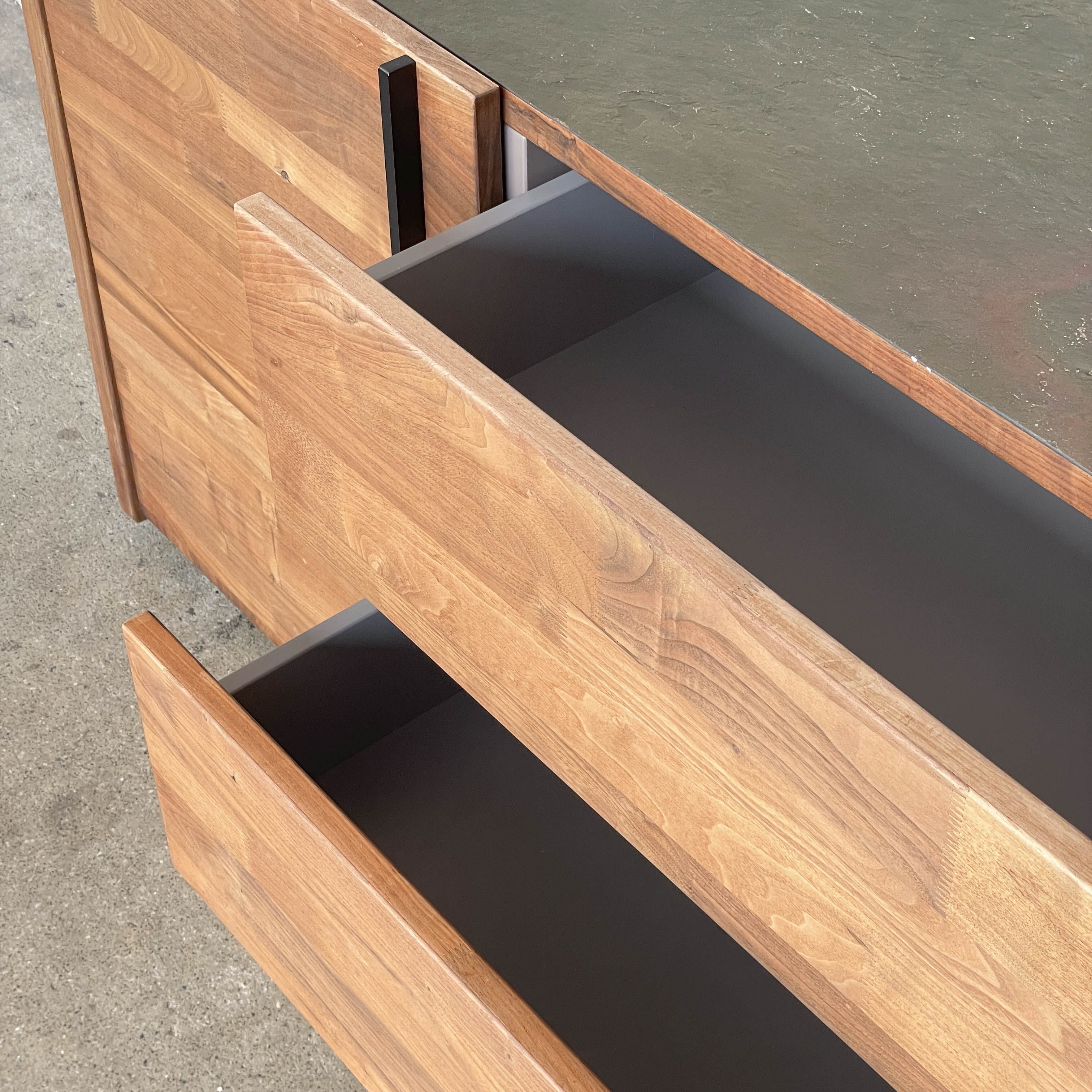 Long Sideboard with Stone Top