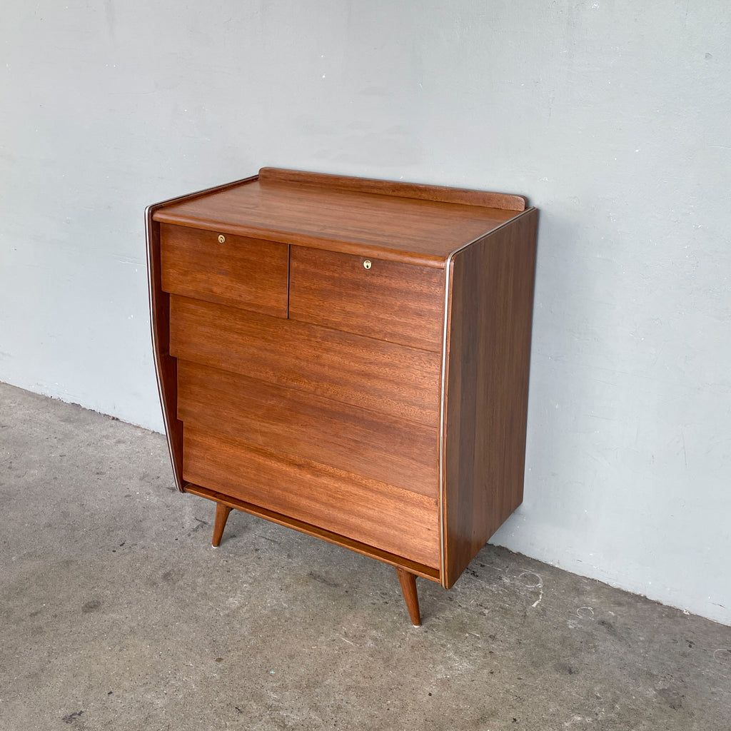 Refurbished Vintage Chest of Drawers with Curved Sides