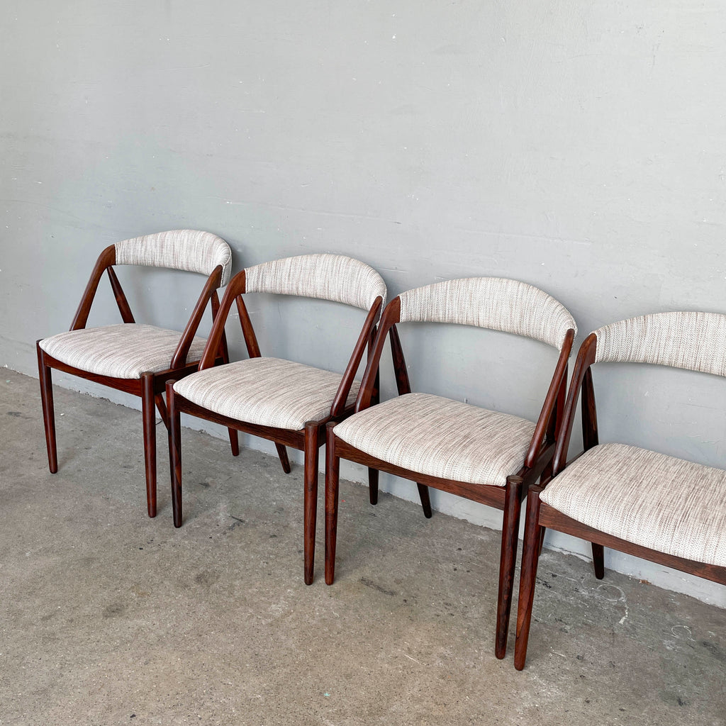 Set of 6 Refurbished Kai Kristiansen Dining Chairs