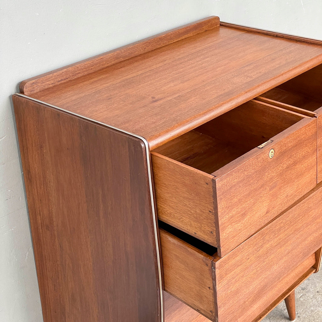 Refurbished Vintage Chest of Drawers with Curved Sides