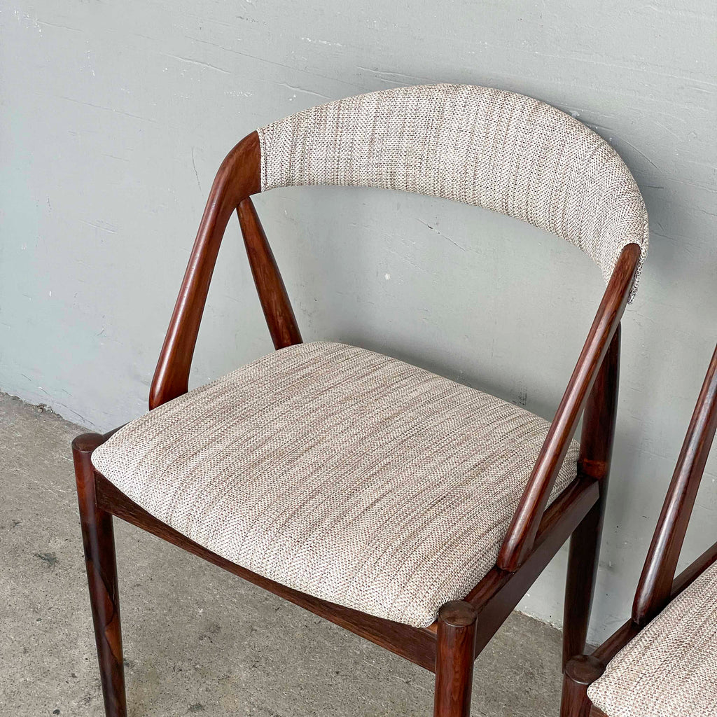 Set of 6 Refurbished Kai Kristiansen Dining Chairs