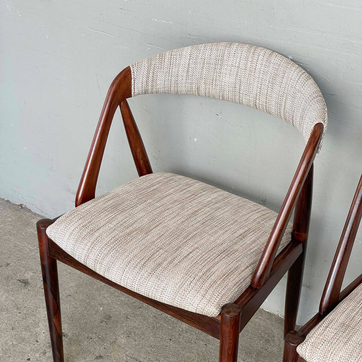 Set of 6 Refurbished Kai Kristiansen Dining Chairs