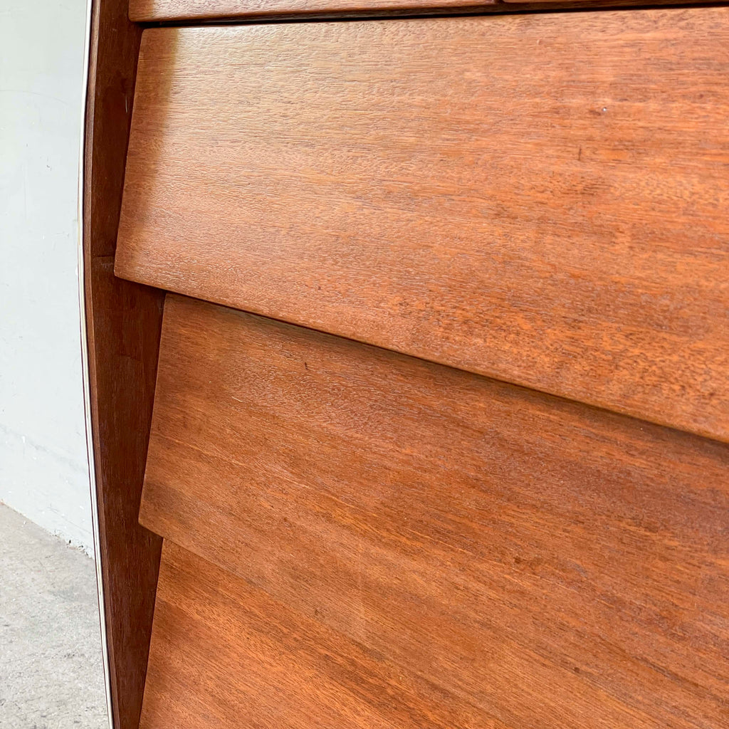 Refurbished Vintage Chest of Drawers with Curved Sides