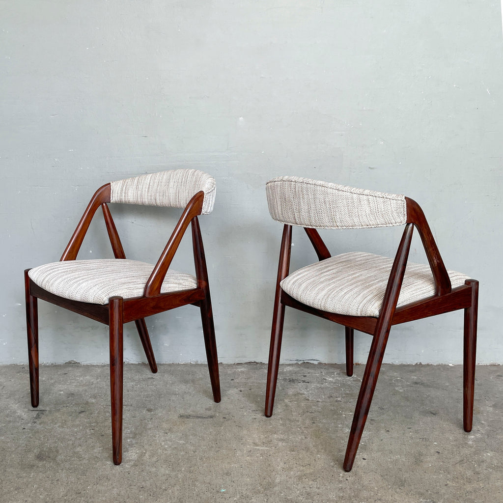 Set of 6 Refurbished Kai Kristiansen Dining Chairs