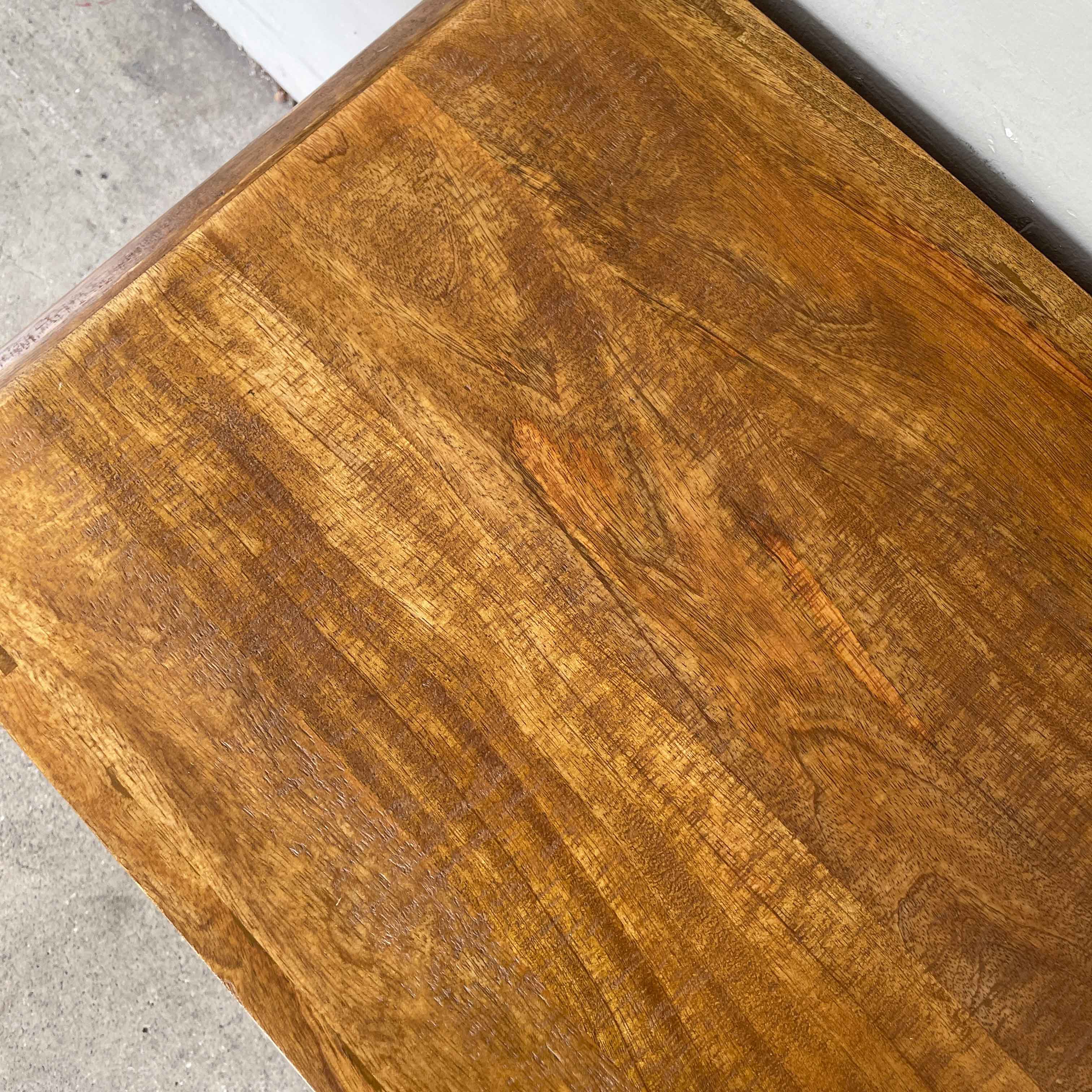 Asymmetrical Mango Wood Media Console