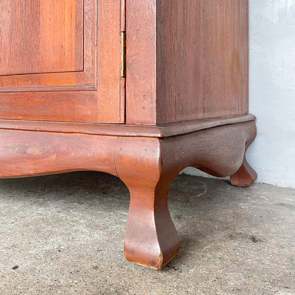 Vintage Sideboard with Marble Top & Mirror Hutch