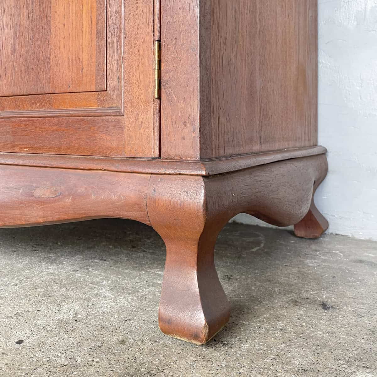 Vintage Sideboard with Marble Top & Mirror Hutch