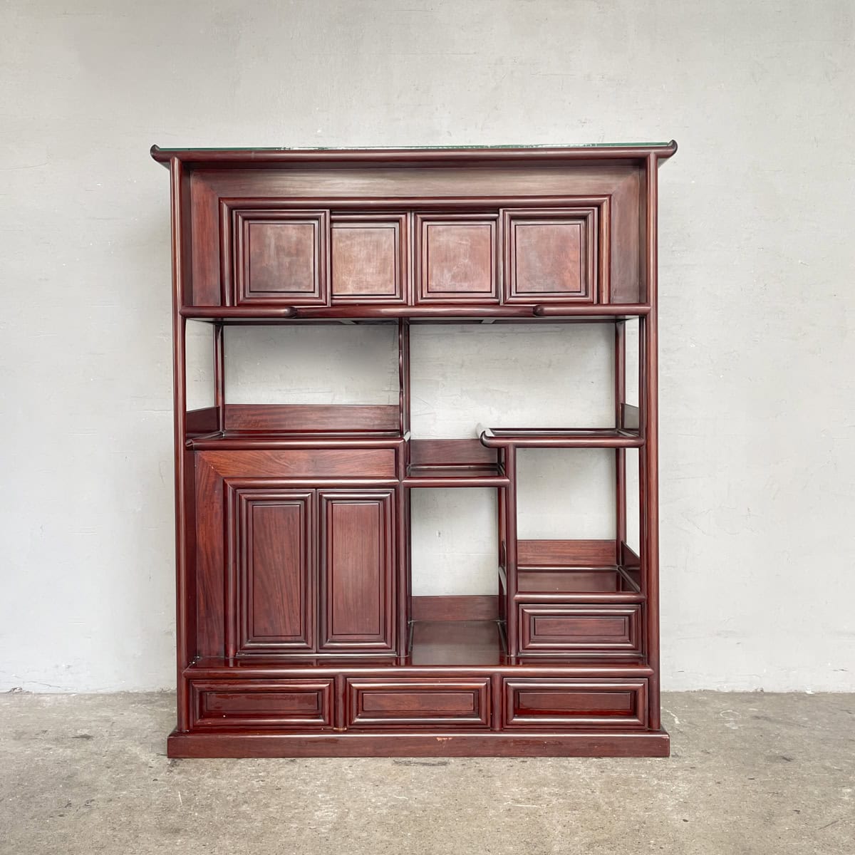 Rosewood Tiered Display Shelf