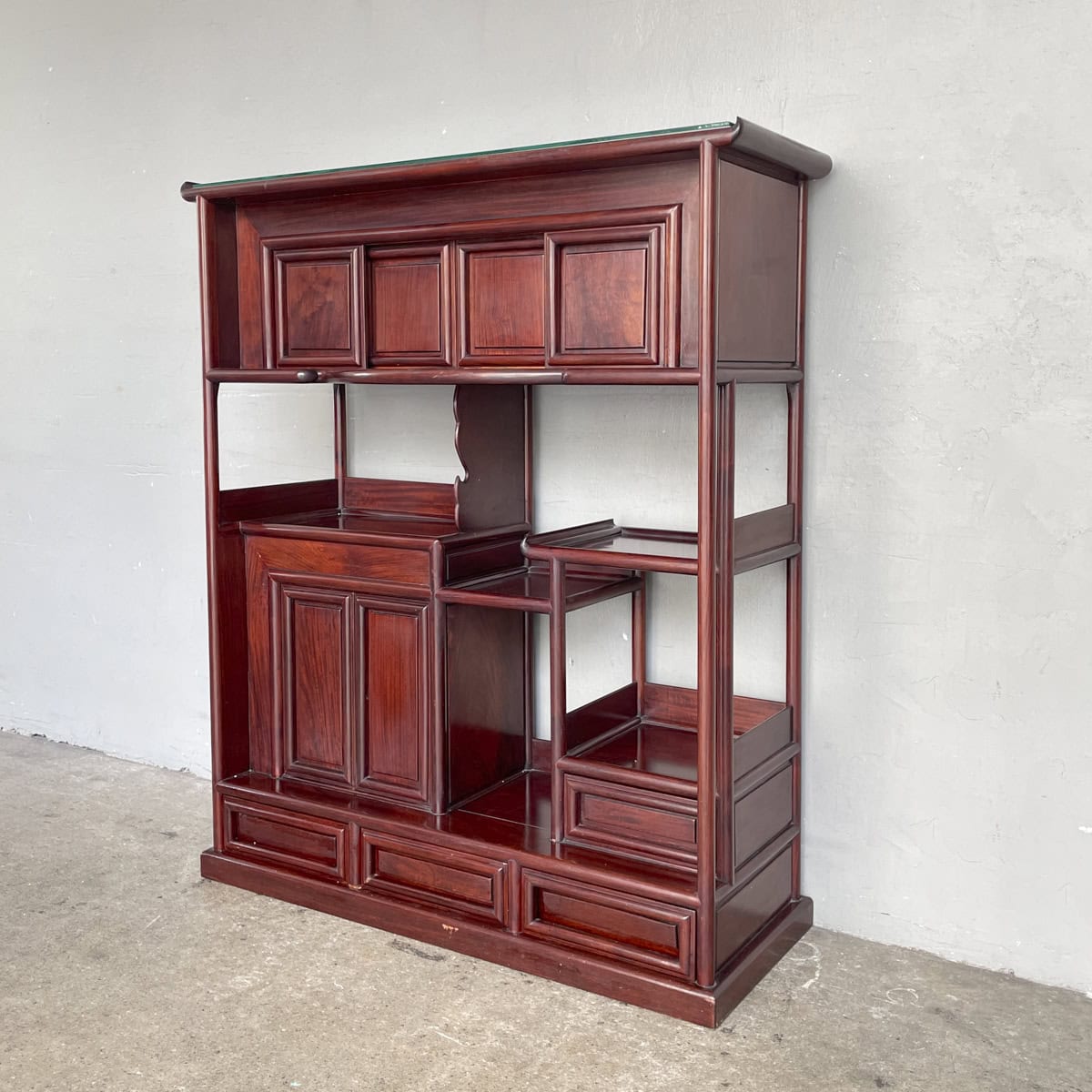 Rosewood Tiered Display Shelf