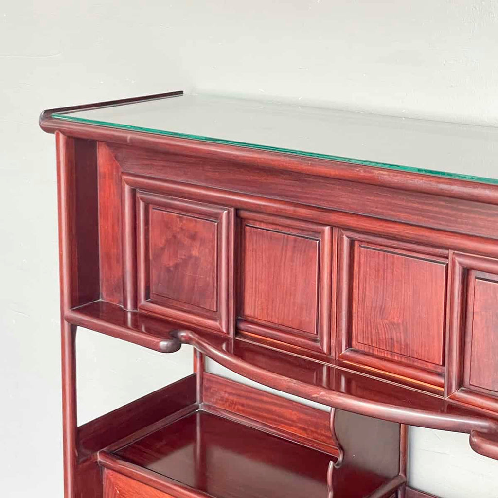 Rosewood Tiered Display Shelf